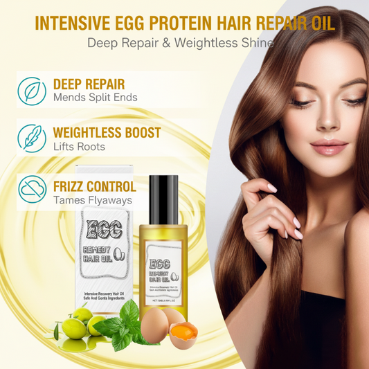 🔥Intensive Egg Protein Hair Repair Oil|Buy 2 Get 1 Free✨