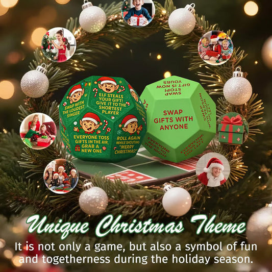 12-Sided Christmas Gift Exchange GameDice