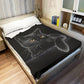 🎃Halloween Deal 50% OFF!🐱Black Cat Cosy Throw Blanket – Soft, Lightweight & Machine Washable