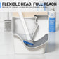 Wall-Mounted Disposable Toilet Brush With 6 Refill Heads