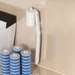 Wall-Mounted Disposable Toilet Brush With 6 Refill Heads