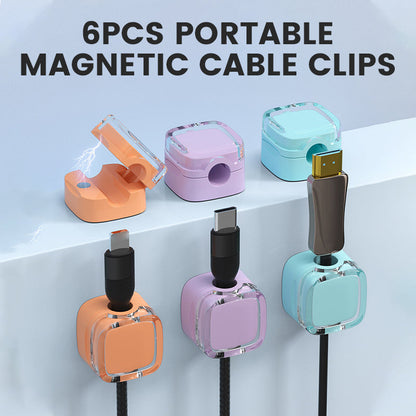 🎄 Christmas Deal – ALWAYS 50% OFF!6PCS Portable Magnetic Cable Clips