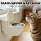 Wall-Mounted Toilet-Shaped Cat Bowl