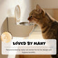 Wall-Mounted Toilet-Shaped Cat Bowl