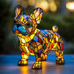 Color-Blocking Puppy Statue LED Table Lamp