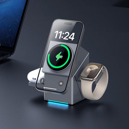 📢📢60 %  OFF !! ⏰3-in-1 Foldable Magnetic Wireless Charging Station