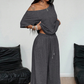 Women's Off-Shoulder Top & Pants 2-Piece Set