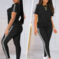 Women’s Short-Sleeve Top Leggings 2-Piece set