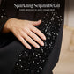 Women's Sequin Spliced Sweatshirt & Pants Set