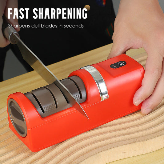 🎃Halloween Deal 50% OFF!🔪Cordless Electric Knife Sharpener – Diamond Grinding Wheel & Suction Base