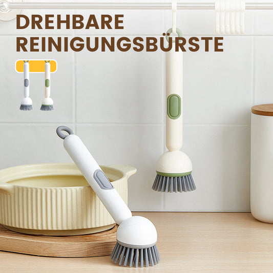 🍳 50% OFF! 🧽 Rotating Cleaning Brush with Long Handle – Thorough, Back-Friendly & For Pots/Dishes 💦