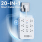 🔥Limited-time offer-20-in-1 Power Strip with Overload Protection