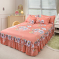 🛏️Two-layer three-piece set with lotus motif lace bedspread and pillowcases