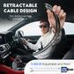Ultra-Fast Car Charger With Retractable Cables & Starlight Ambience