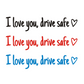 🔥 HOT SALE 🔥 4PCS Letter Pattern Car Rearview Mirror Sticker, "I Love you ,drive safe " text car mirror sticker decal