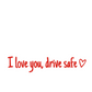 🔥 HOT SALE 🔥 4PCS Letter Pattern Car Rearview Mirror Sticker, "I Love you ,drive safe " text car mirror sticker decal