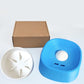 Anti-gulping bowl for dogs with rolling ball
