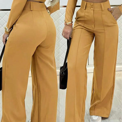 ✨ 2026 New: Leg-Lengthening | High-Waist Trousers | Effortless Wide-Leg Fit 🎀【Buy 3 get free shipping】