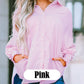 🏆 80K+ SOLD!⚡🏆️Mid-length smocked shirt with striped lapel and oversized drawdown sleeves