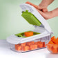 💎 Multi-Functional Vegetable Slicer Set！💎 7 Interchangeable Blades, Dishwasher Safe & Food-Grade Stainless Steel for Quick Meal Prep✨