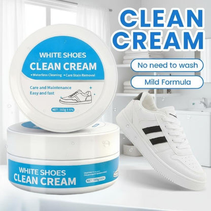 ⏳Limited-time Special Price ￡6.99!!🧼No-Wash Shoe & Leather Cleaner Cream - Stain Remover with Sponge