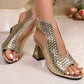 👡New arrival 40% OFF!🏖️Women's Elegant Peep-Toe Heeled Sandals