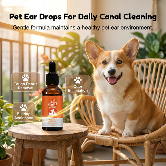 🔥2026 Hot Sale 30% OFF✨🐶🐱Natural Dog & Cat Ear Drop for Itching & Wax Build-Up