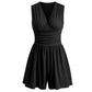 👗 LIMITED-TIME 50% OFF! 💐Women's Sleeveless V-Neck Ruched Waist Romper🏖️