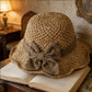📢📢30% OFF !!!⏰🌞Elegant Woven Straw Sun Hat with Bow