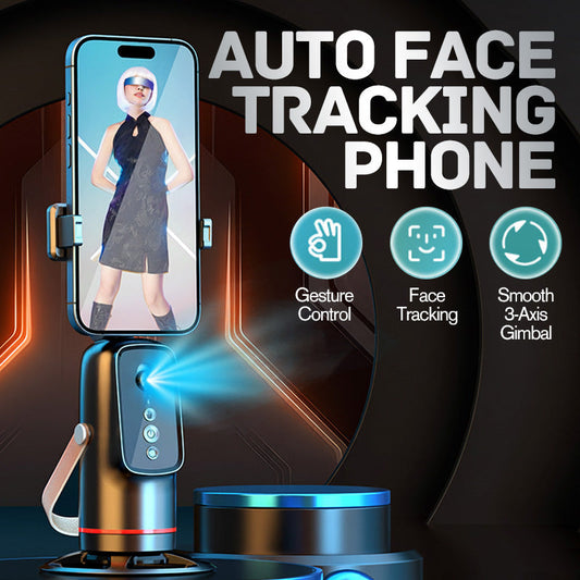 📢📢50% OFF !!⏰Auto Face Tracking Phone Holder with Gesture Control