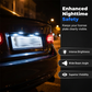 🚗20-Piece LED Car Lighting Kit: Includes roof lights, T10 parking lights, dual-tip reading lights, license plate lights, and interior lights
