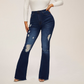 ⏳Time-Limited Special⏰Women's High-Waist Ripped Flare Jeans