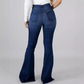 ⏳Time-Limited Special⏰Women's High-Waist Ripped Flare Jeans
