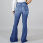 ⏳Time-Limited Special⏰Women's High-Waist Ripped Flare Jeans