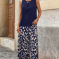Women's Floral Print Top & Wide-Leg Pants Set
