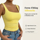 Women's Casual Square Neck Tank Top