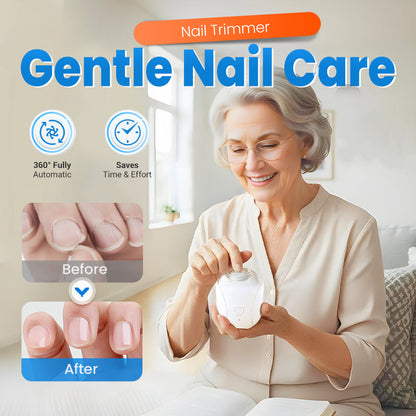🥳2026 HOT SALE🥳💞50K+ SOLD!🌙🛡️ 70% OFF! 360° Baby Nail Trimmer – Quiet (<25dB), LED light, 3 speeds. Safe for tiny fingers & adults too! 👶💤
