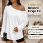 🔥Mother's Day Pre-sale🎁Women's Off-Shoulder Long Sleeve Casual Top