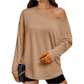 🔥Mother's Day Pre-sale🎁Women's Off-Shoulder Long Sleeve Casual Top