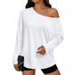 🔥Mother's Day Pre-sale🎁Women's Off-Shoulder Long Sleeve Casual Top