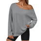 🔥Mother's Day Pre-sale🎁Women's Off-Shoulder Long Sleeve Casual Top