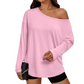 🔥Mother's Day Pre-sale🎁Women's Off-Shoulder Long Sleeve Casual Top
