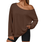 🔥Mother's Day Pre-sale🎁Women's Off-Shoulder Long Sleeve Casual Top