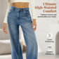 Women's High-Waisted Wide-Leg Jeans