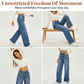 Women's High-Waisted Wide-Leg Jeans