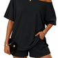 Women's 2-Piece Off-Shoulder Loungewear Set