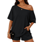 Women's 2-Piece Off-Shoulder Loungewear Set