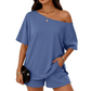 Women's 2-Piece Off-Shoulder Loungewear Set