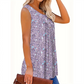 Women's Printed Button Sleeveless Top