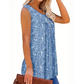 Women's Printed Button Sleeveless Top
